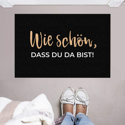 printplanet - Fussmatte mit Spruch: Schön DASS du da bist - 60 cm x 40 cm 60 x 40 cm 06 Schön Dass d