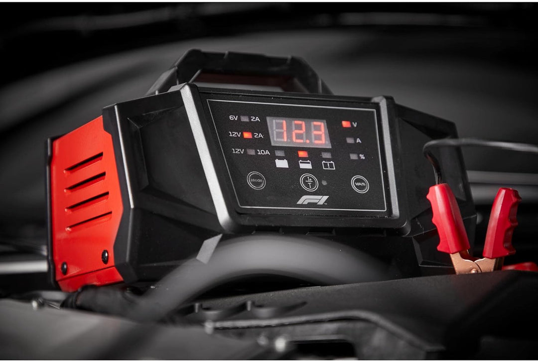 Formula 1 Mikroprozessor Batterie Ladegerät 10 Ampere für 6/12 V, 7-stufig, Power-Supply, Auto Erhal