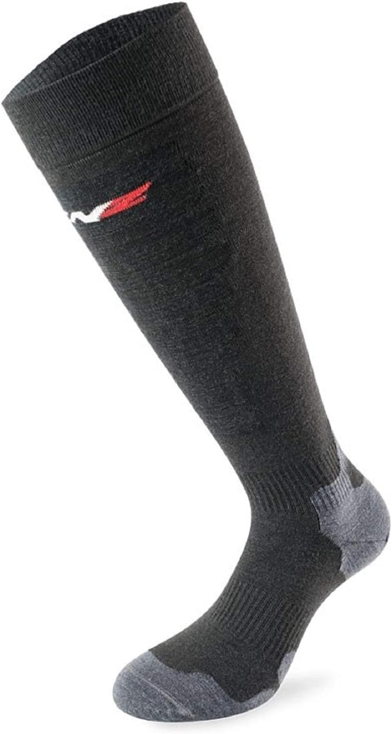 LENZ 6.0 Skiing Socks Unisex 35-38 schwarz/anthrazit, 35-38 schwarz/anthrazit