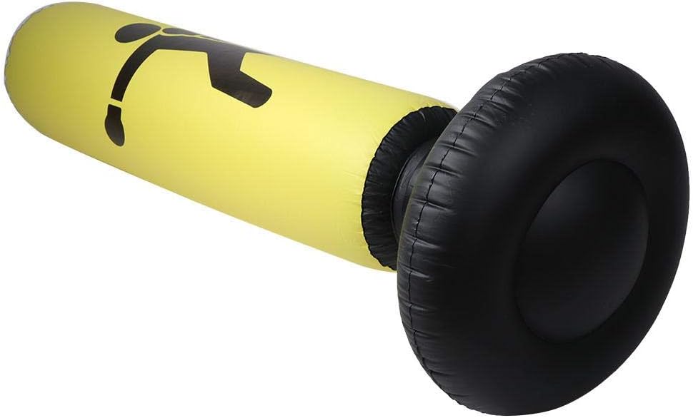 VGEBY Boxsack, PVC 160cm Stehender aufblasbarer Boxsack Erwachsene Kinder Fitness Hit Sandsack Säule
