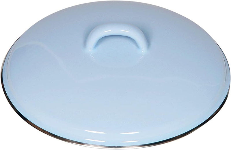 Riess, 0102-006, Deckel mit Chromrand 24, CLASSIC - BUNT/PASTELL, Farbe Blau, Durchmesser 24 cm, Höh