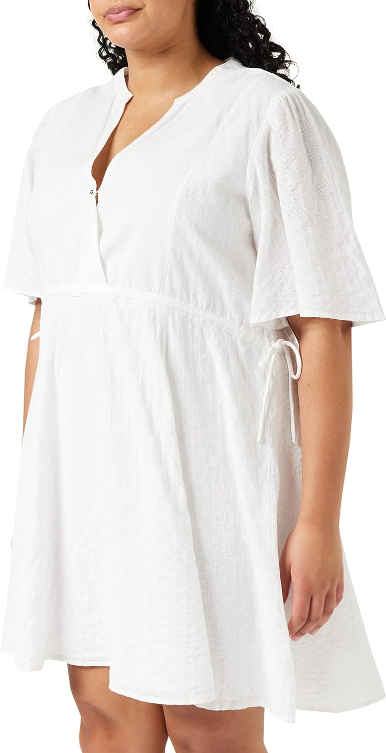 MUSTANG Damen Frida Co Kleid, General White 2045, 44