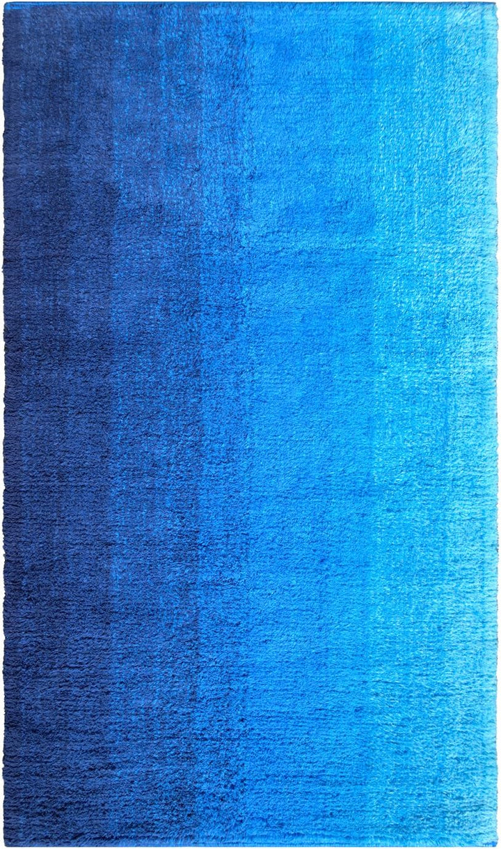 Dyckhoff Badteppich Colori, Blau, 55 x 65 cm, 100% Bio Baumwolle, GOTS 55 x 65 cm Blau, 55 x 65 cm B