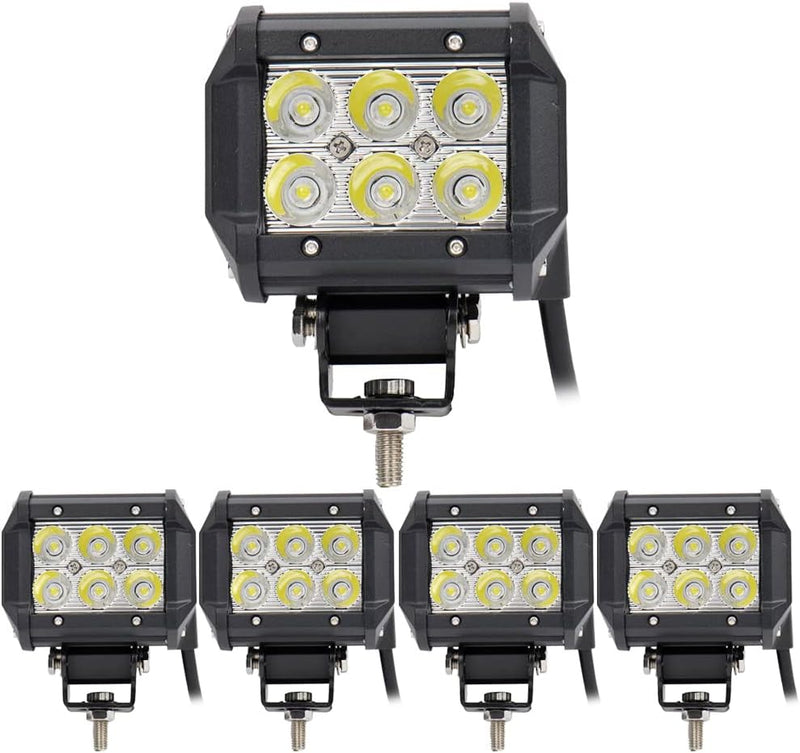 Greenmigo 5X 18W Led Arbeitsscheinwerfer Offroad Lampe Flood Scheinwerfer Arbeitslicht Zusatzscheinw