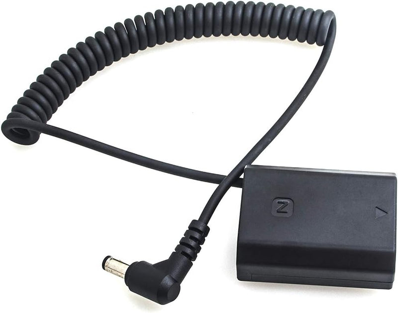 Hersmay Ausziehbarer Stromkabeladapter für DC-Stecker auf dekodierten DC-Koppler Dummy Akku NP-FZ100