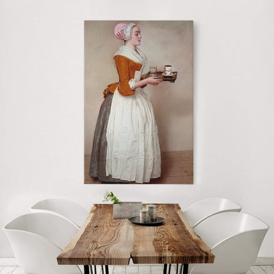 Bilderwelten Leinwandbild Jean Etienne Liotard Das Schokoladenmädchen Hochformat, 150 x 100 cm 150cm