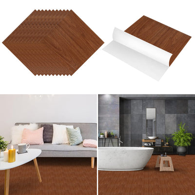 Herrselsam PVC Bodenbelag Selbstklebend, Vinylboden Wasserfest Rutschfest Vinyl Laminat Rutschfeste