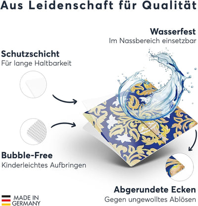 Fliesen überkleben - CREATISTO Klebefliesen Fliesenfolie I Klebefolie Fliesen Folie selbstklebend -