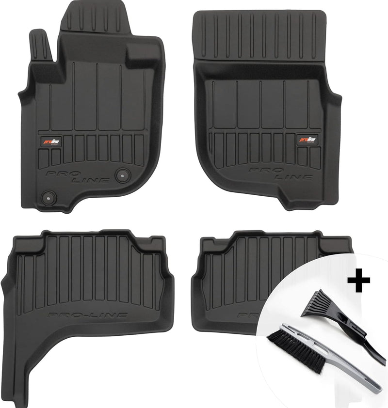 moto-MOLTICO 3D Gummimatten Auto Fussmatten Gummi Automatten 4-teilig Set - passend für Mitsubishi L