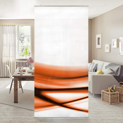 Bilderwelten Raumteiler Orange Design 250x120cm inkl. transparenter Halterung 250x120cm incl. transp