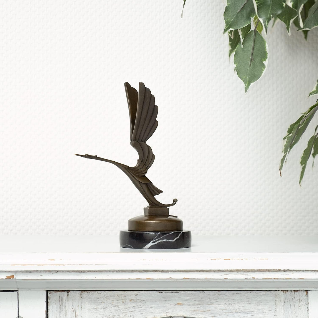 Moritz Bronzefigur Storch Höhe 21 cm 0,82 kg Skulptur Statue Antik Figuren