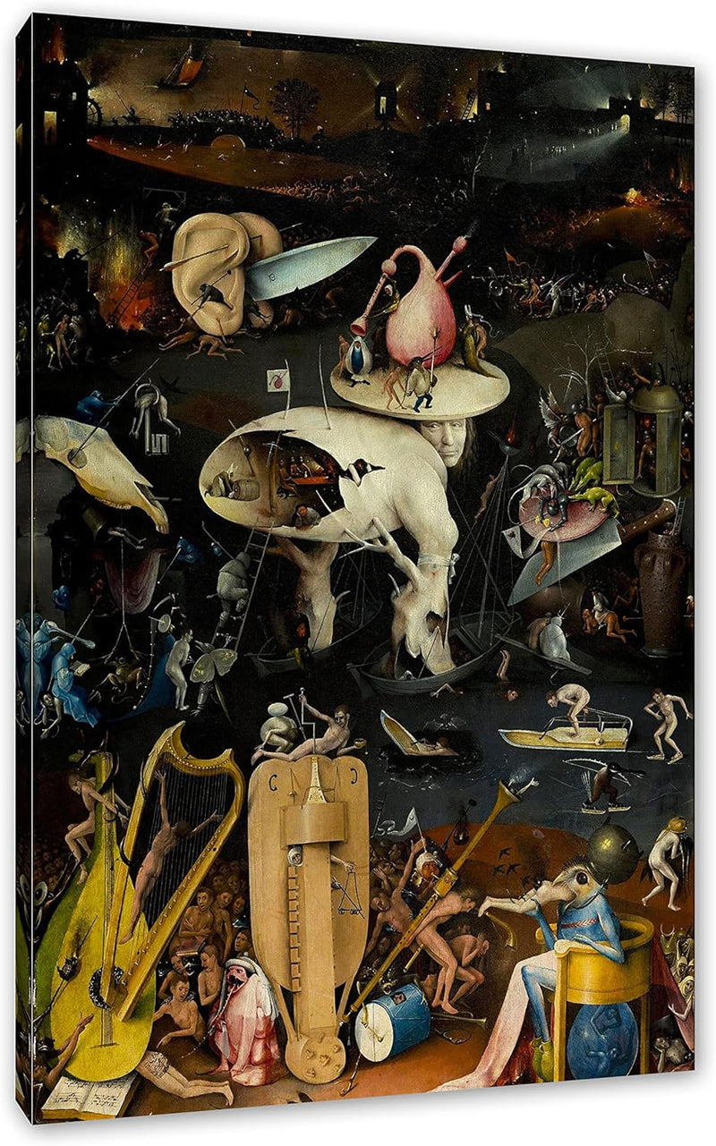 Generisch Hieronymus Bosch - Der Garten der Lüste III als Leinwandbild/Grösse: 100x70 cm/Wandbild/Ku