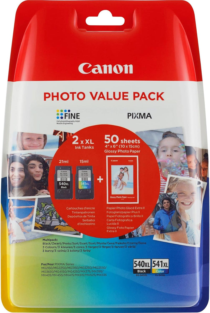 Canon PG-540XL/CL-541XL Alte Version PG-540XL+CL-541XL Photo Value Pack (Verpackung b), PG-540XL+CL-