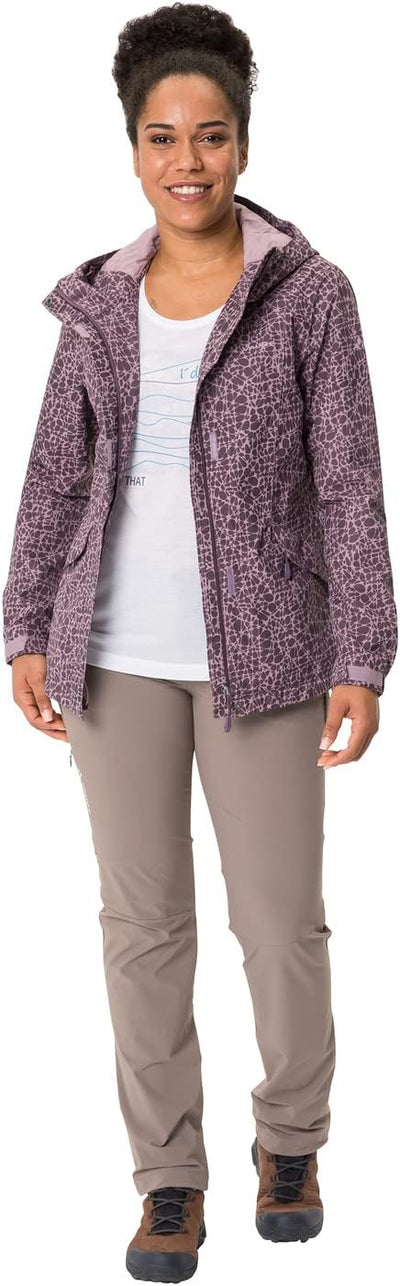 VAUDE Damen Women's Rosemoor Aop Jacket Jacke 38 blackberry, 38 blackberry