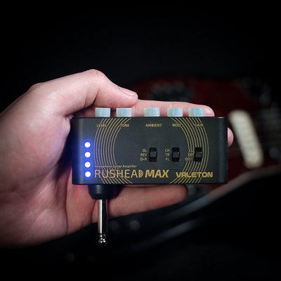 VALETON Rushead Max Mini Verstärker USB Aufladbar Portabel Hosentasche Gitarre Kopfhörerverstärker S