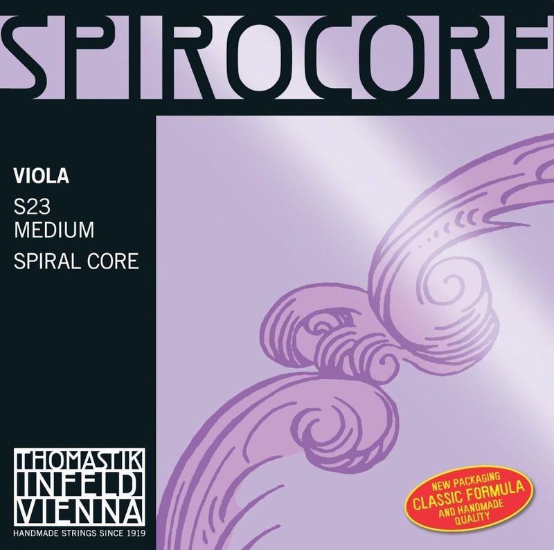 Thomastik Einzelsaite für Viola 4/4 Spirocore - G-Saite Spiralkern Silber umsponnen, mittel