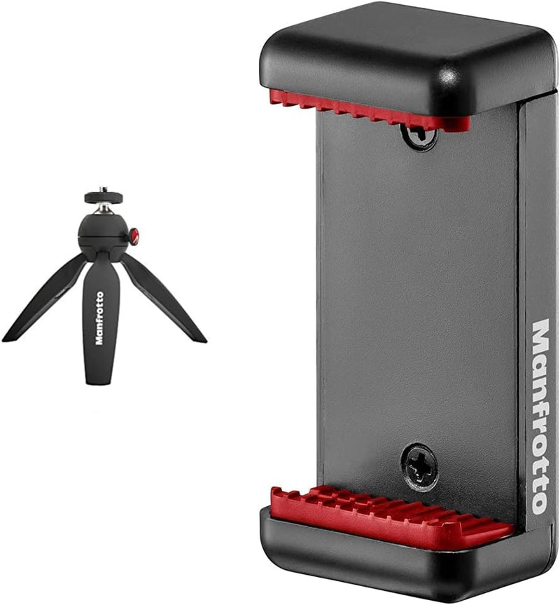 Manfrotto PIXI Tischstativ (Mini Stativ, Made in Italy, für Compact System Kamera und spiegellose Ka