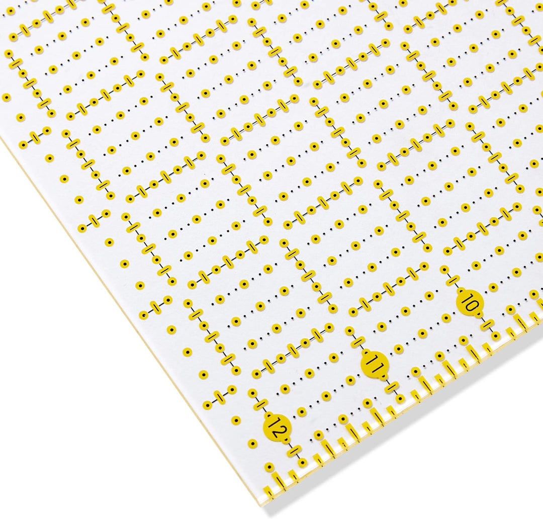 Prym 611647 Universal 12,5 x 12,5 inch Omnigrid Lineal, Kunststoff, transparent