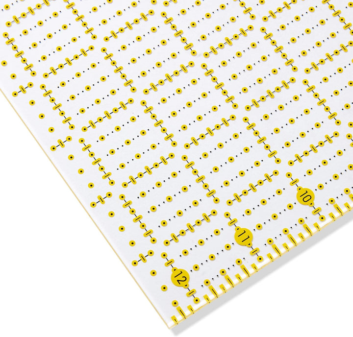 Prym 611647 Universal 12,5 x 12,5 inch Omnigrid Lineal, Kunststoff, transparent
