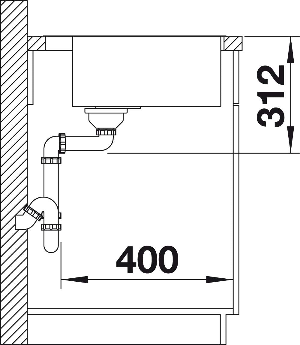 BLANCO SUBLINE 500-IF/A SteelFrame | SILGRANIT anthrazit | Einbauart: Einbau von Oben & Flächenbündi