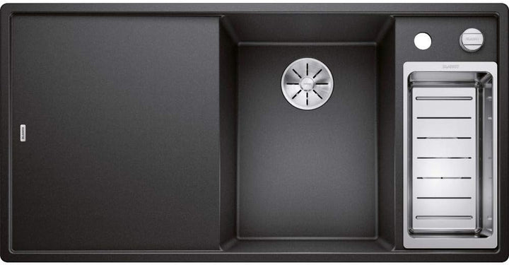 BLANCO AXIA III 6 S | SILGRANIT anthrazit | Einbauart: Einbau von Oben | Hauptbecken rechts | mit Ho