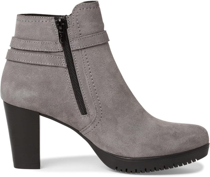 Tamaris Damen Stiefelette 1-25039-41 schmal 37 EU Grey Suede, 37 EU Grey Suede