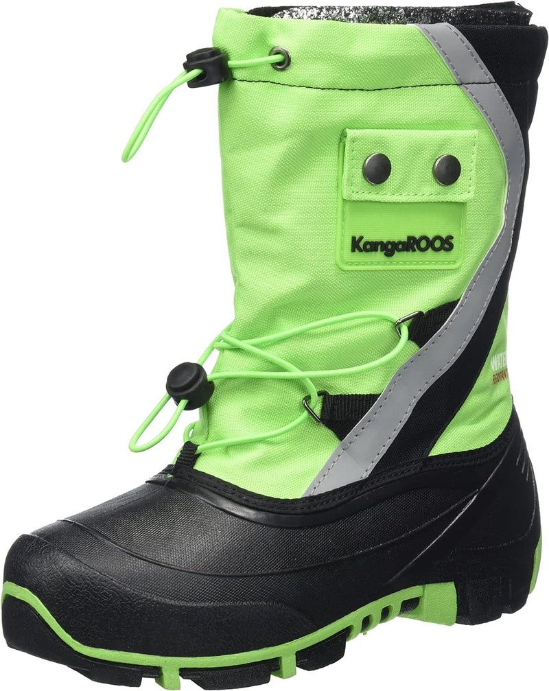 KangaROOS Unisex Kinder Kanga-Bean Iii Stiefel 28 EU Lime Jet Black, 28 EU Lime Jet Black