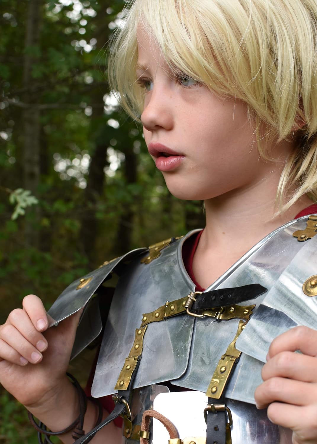 Battle-Merchant Lorica Segmentata Junior, Kinder-Römerrüstung, Aluminium