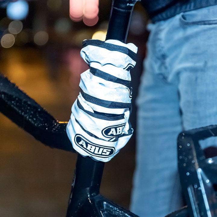 ABUS Kettenschloss Catena 6806K – Leichtes Fahrradschloss aus gehärtetem Stahl mit modischem Textils