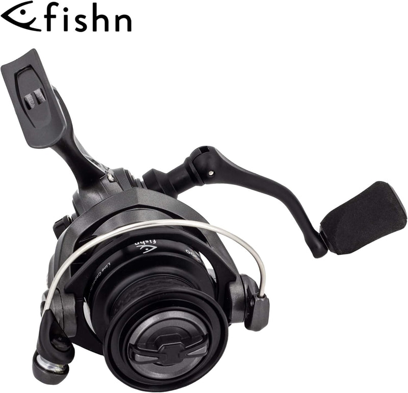 FISHN® Reel 1000er Angel Spinnrolle - Computer Balanced Rotor Technology - Schnurkapazität: (mm/m) 0