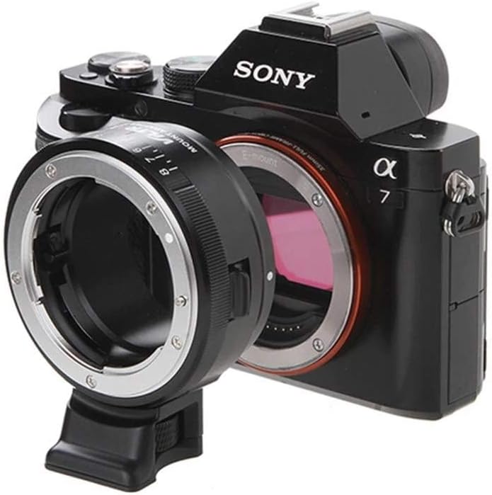 VILTROX NF-NEX Adapter Manueller Fokus Objektivadapter mit Blendenscheibe für Nikon G/F/AI/S/D Objek