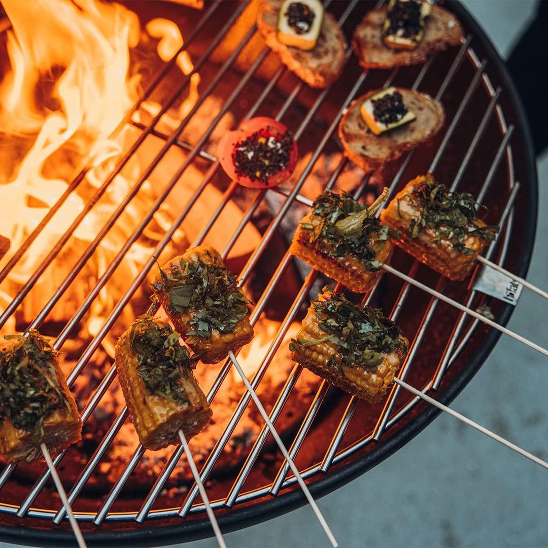 höfats - Bowl 70 Grillrost - polierter Edelstahl - rund - verwandelt Bowl Feuerschale in einen Grill