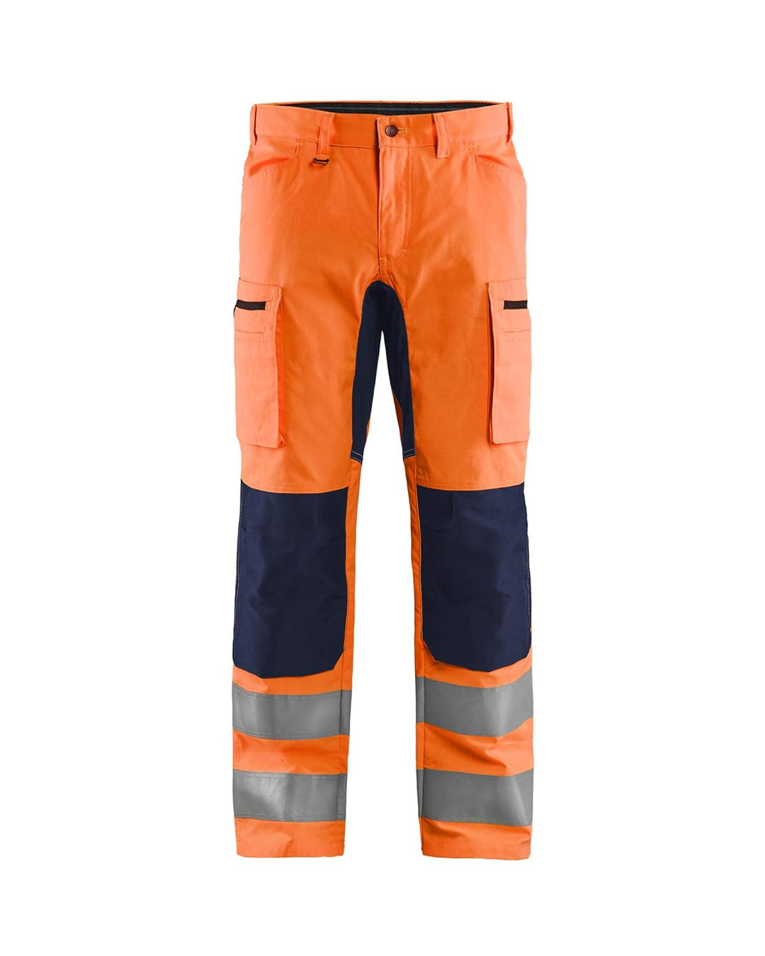Blaklader 158518115389D92 Arbeitshose mit Stretch, High Vis Orange/Marineblau, Grösse D92