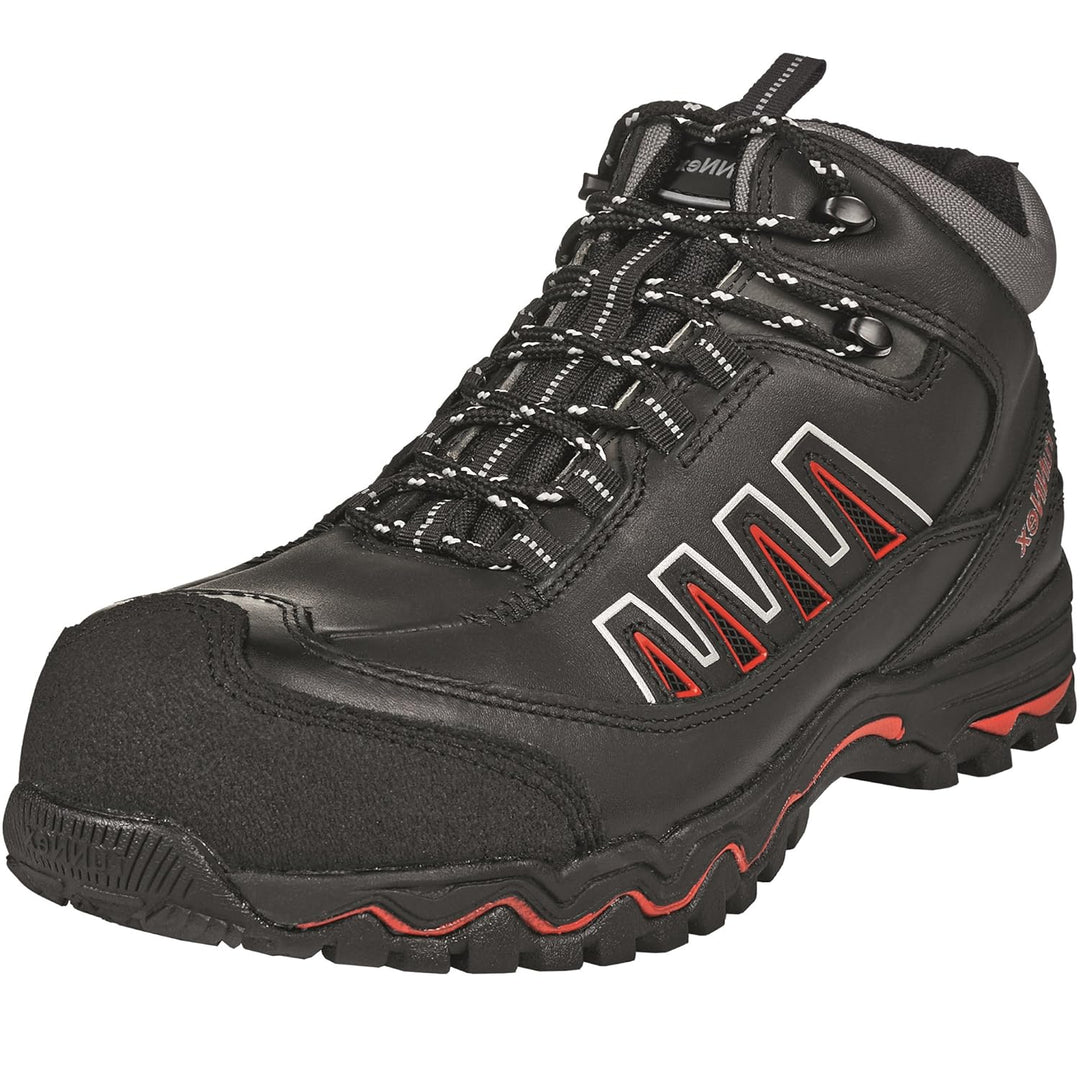 ruNNex Sicherheitshochschuhe LightStar leichte Schnürstiefel Grösse 48, schwarz, 5321 48 EU, 48 EU