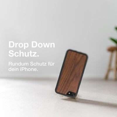 Woodcessories - Bumper Case kompatibel mit iPhone SE 2020 Hülle Holz, iPhone 8 Hülle Holz, iPhone 7