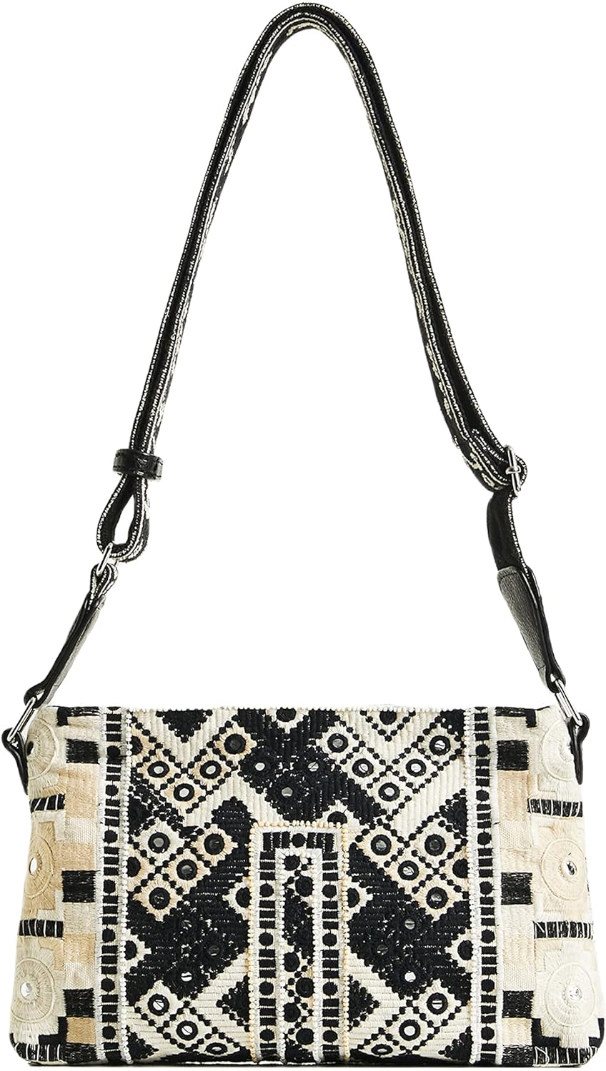 Desigual Damen Bols_bianca Dortmund Across Body Bag, Weiss, Einheitsgrösse EU