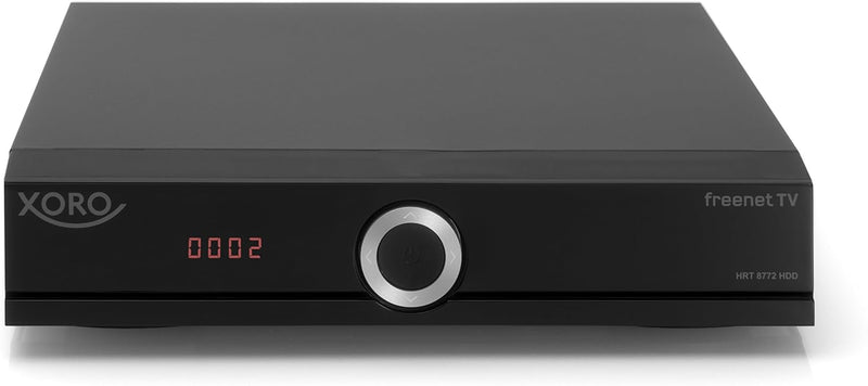 Xoro HRT 8772 HDD Full-HD DVB-T2 Receiver (HEVC H.265 TWIN Tuner, Irdeto Cloaked CA für freenet TV,
