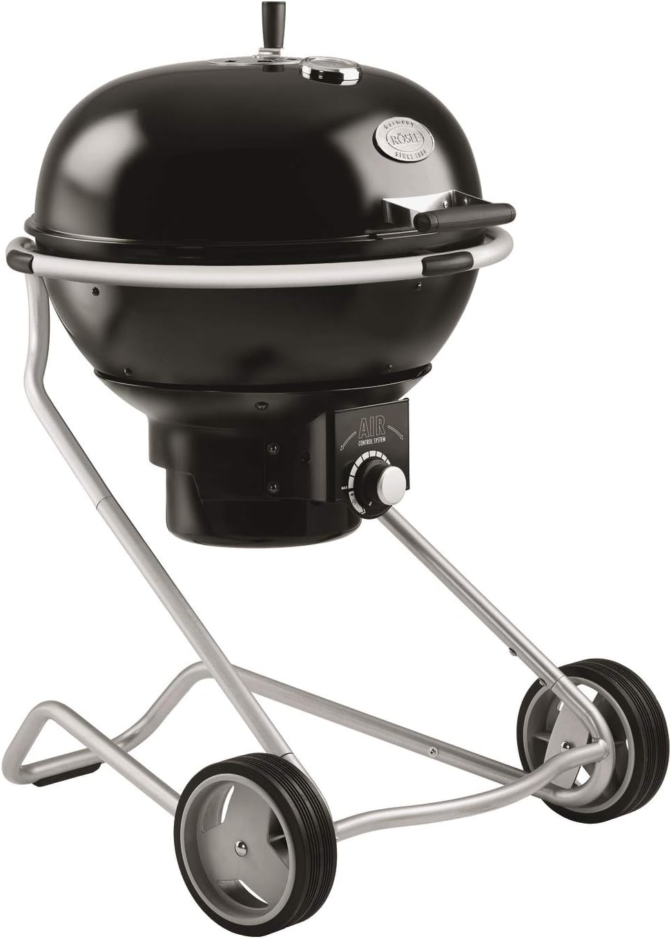RÖSLE Holzkohle-Kugelgrill No.1 AIR F60 Hochwertiger Kohlegrill mit Air Control System & Ablagetisch