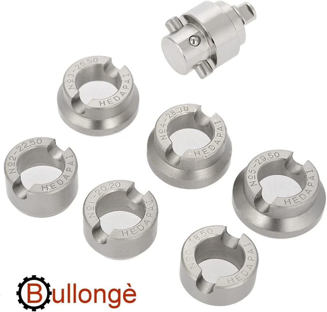 BULLONGÈ RLX Gehäuseöffner-Einsätze 5538 mit Adapter für Uhren-Gehäuseöffner 5700 - Uhrenwerkzeug zu