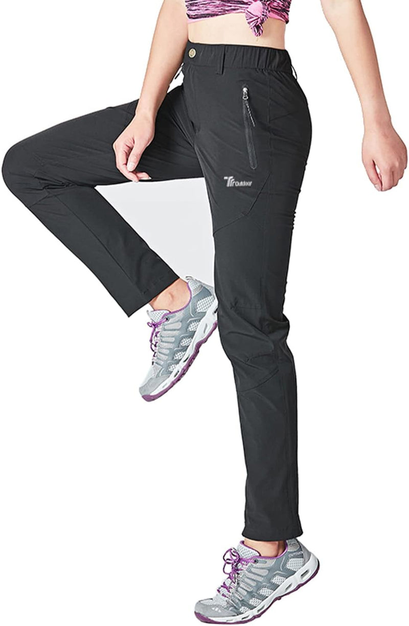 YSENTO Damen Wanderhose Outdoorhose Wasserdicht Schnelltrockend Stretch Trekkinghose Funktionshose m