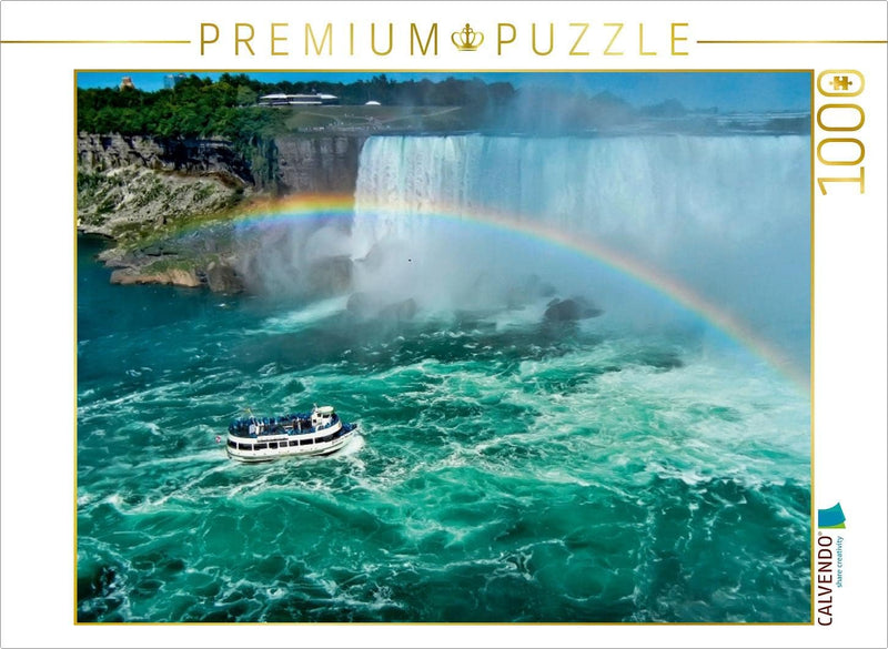 CALVENDO Puzzle Niagarafälle - American Falls und Horseshoe Fall 1000 Teile Lege-Grösse 64 x 48 cm F