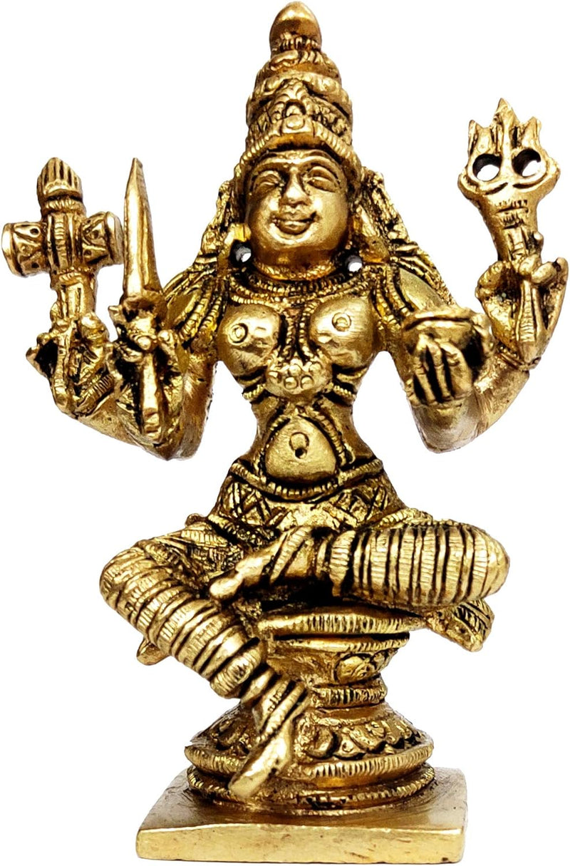 Purpledip Idol Mariamma Shakthi Devi: Kleine Statue der Göttin Arulmigu Mariamman (12075)