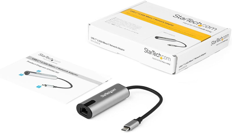 StarTech.com 2.5GbE USB-C auf Netzwerk Adapter - USB-C 3.0 2.5/1 Gbit/s und 100 Mbit/s Multigeschwin