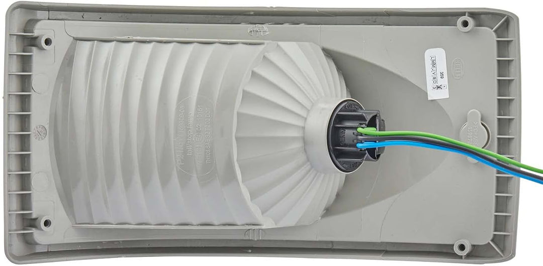 HELLA - Heckleuchte - Glühlampe - 24/12V - Einbau/Schraubanschluss - Lichtscheibenfarbe: rot - Steck