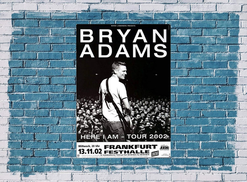 Bryan Adams - Here I Am, Frankfurt 2002 » Konzertplakat/Premium Poster | Live Konzert Veranstaltung