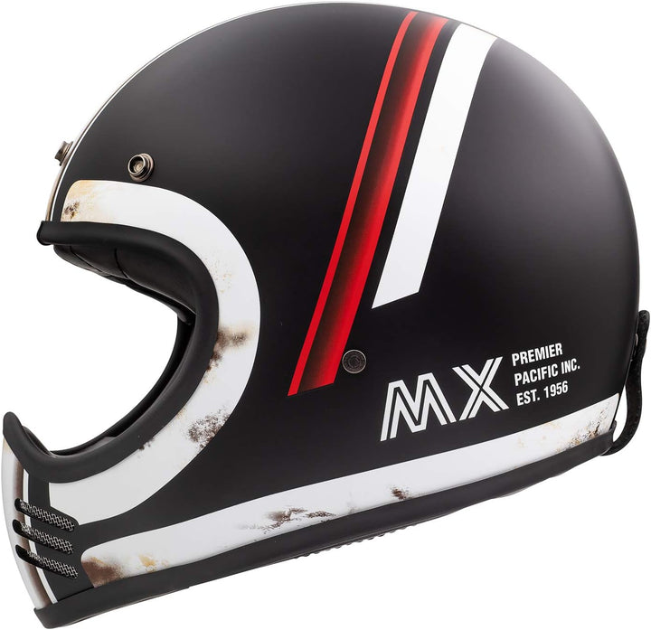 Premier HELM MX DO 92 O.S. BM,SCHWARZ/WEISS/ROT,M