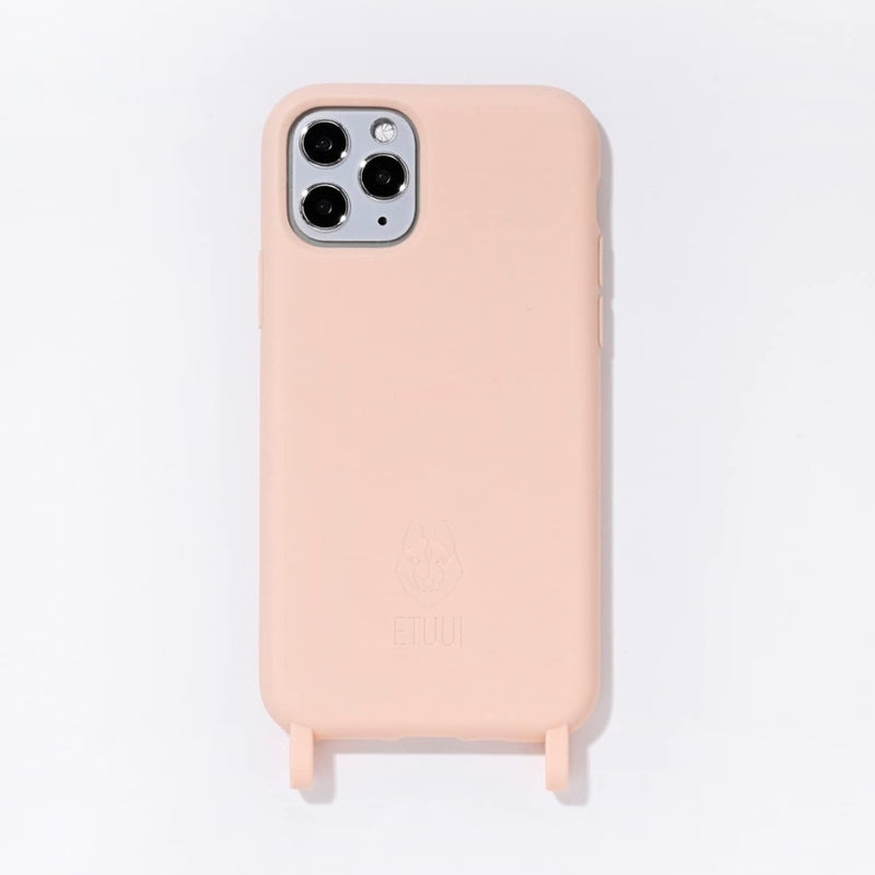 ETUUI Silk Hook Hülle iPhone 13 pro max Peach - hochwertige Schutzhülle, Rundumschutz Handyhülle, iP