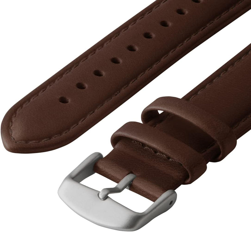 Archer Watch Straps - Uhrenarmbänder aus Hochwertigem Genarbtem Leder für Apple Watch Dunkle Kastani