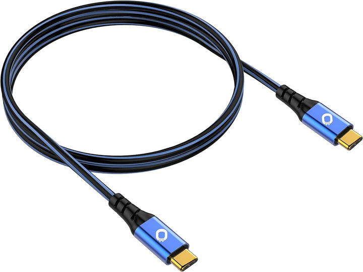 Oehlbach USB Plus CC - USB-Kabel für Smartphones 2 x Typ C 3.1 - PVC-Mantel - OFC, blau/schwarz - 50