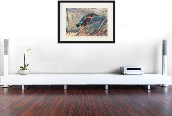 1art1 Vincent Van Gogh Poster Der Eisvogel, 1886 Gerahmtes Bild Mit Edlem Passepartout | Wand-Bilder